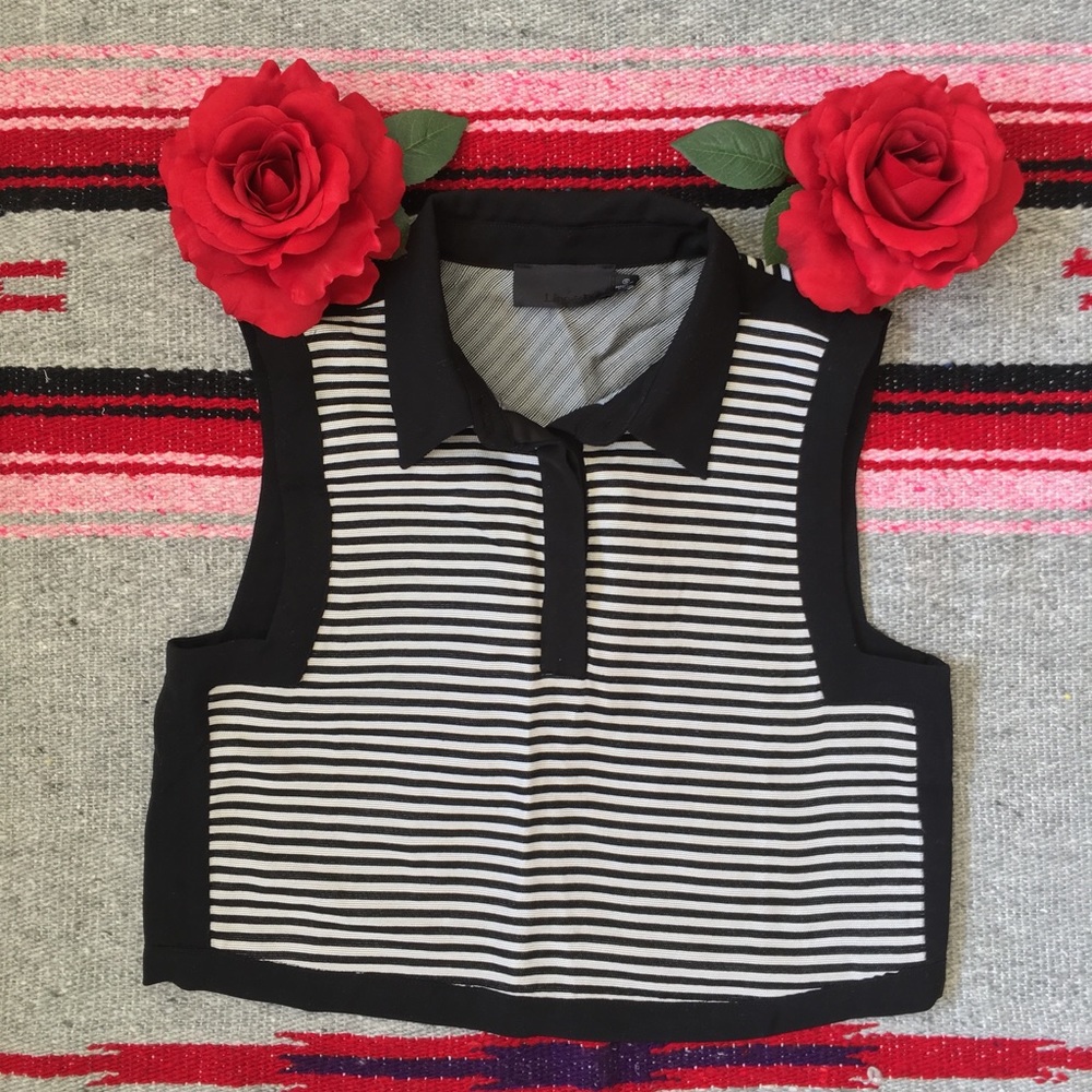 LINE & DOT | BLACK AND WHITE TOP